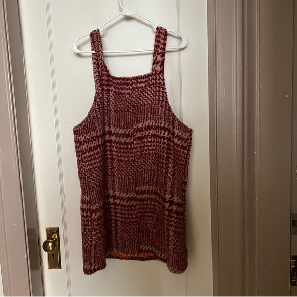 Red houndstooth SHEIN pinafore dress - Picture 4 of 4